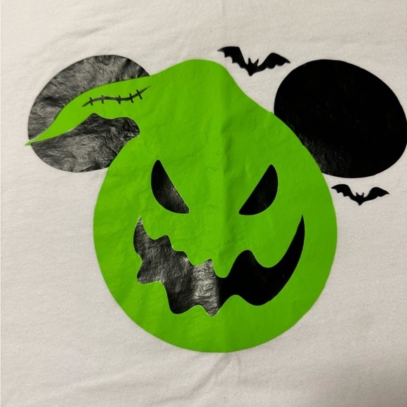 Oogie Boogie Mickey Mouse White Short Sleeve Tee Shirt Bella Canvas - Picture 5 of 9